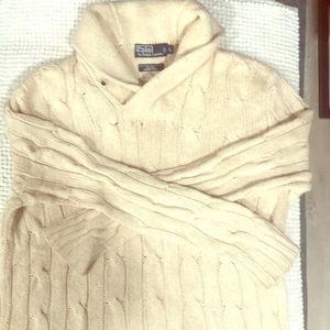 HAND KNIT Silk/Linen/Cotton Polo RL